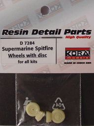  Kora Models  1/72 Wheels with disc for Supermarine Spitfire (for all kits) KORAD7284
