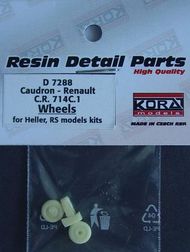  Kora Models  1/72 Wheels for Caudron-Renault 714C.1 (designed to be used with Heller and RS Model kits KORAD7288