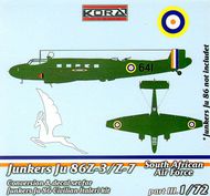  Kora Models  1/72 Junkers Ju.86Z-3/z-7 Soutj African Air Force KOC72052