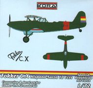  Kora Models  1/72 Fokker C.X HS Engine (Spanish Republican Air Force) KORC7257