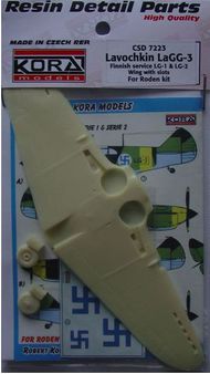  Kora Models  1/72 Lavochkin LaGG-3 Wings w/slots (Finnish service) (designed to be used with Roden kits KORCS7223
