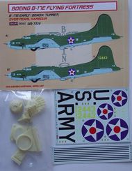  Kora Models  1/72 Boeing B-17E Flying Fortress Detail set & decal (US Army) I. (designed to be used with Academy, Hasegawa and Revell kits) KORCS7228