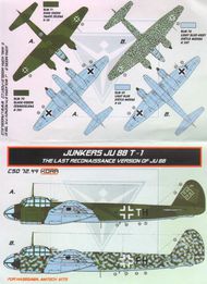 Junkers Ju.88 T-1 Conversion set & decal (designed to be used with Hasegawa and Amtech kits) #KORCS7244