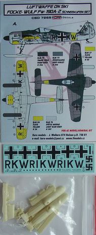 Focke-Wulf Fw.190A-2 Ski (designed to be used with Az Model and Admiral kits) #KORCS7265