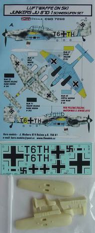 Junkers Ju.87D-1 Ski - Conversion set & decal (designed to be used with Airfix, Fujimi, Heller, Italeri, Matchbox and Revell kits) #KORCSD7268