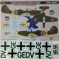Bell P-39D Airacobra Luftwaffe 1 decal option for All kit #KORD3237