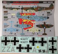 Supermarine Spitfire Mk.I/Mk.IA Luftwaffe part Ilarger image 2 decal options for All kits #KORD3238