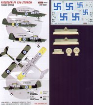  Kora Models  1/48 Fieseler Fi.156K-1 'Storch' (Finnish Service) with skis and wheels (designed to be used with Esci and Tamiya kits)[Fi.156C] KORD4801
