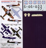  Kora Models  1/48 Messerschmitt Bf.108B (Royal Yugoslav Army A.F) with wheels and propeller (designed to be used with Eduard kits) KORD4809