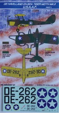  Kora Models  1/48 de Havilland DH.82A Tiger Moth Mk.II (USAAF) (designed to be used with SMER and now can be used with Airfix 2019 release kits) KORD48128