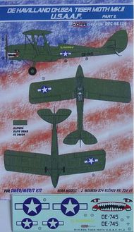  Kora Models  1/48 de Havilland DH.82A Tiger Moth Mk.II (USAAF) (designed to be used with SMER and now can be used with Airfix 2019 release kits) Pt.I KORD48129