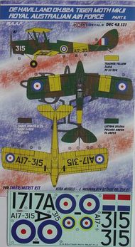 de Havilland DH.82A Tiger Moth Mk.II (RAAF) (designed to be used with SMER and now can be used with Airfix 2019 release kits) part II #KORD48131