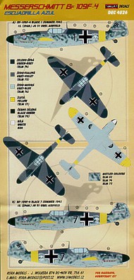  Kora Models  1/48 Messerschmitt Bf.109F-4 Escuadrilla Azul KORD4826