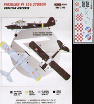  Kora Models  1/72 Fieseler Fi.156C-3 'Storch' (1) No 4102 Croatian Air Force (designed to be used with Academy, Heller and SMER kits) KORD7210