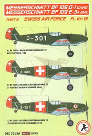 Messerschmitt Bf.109D-1 David Part III (Swiss Air Force ) #KORD72130