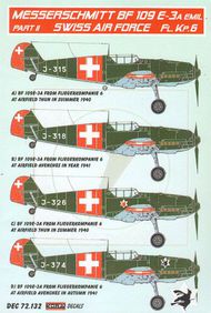  Kora Models  1/72 Messerschmitt Bf.109E-3A Emil Part II (Swiss Air Force ) KORD72132