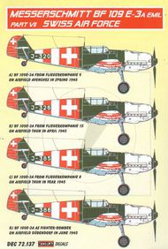  Kora Models  1/72 Messerschmitt Bf.109E-3A Emil Part VII (Swiss Air Force ) KORD72137