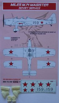 Miles M.14 Magister (Soviet Service) (designed to be used with Frog/Novo and RS Models kits) #KORD72150