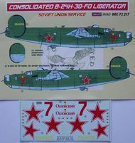  Kora Models  1/72 Consolidated B-24H-30-FO Soviet (designed to be used with Academy, Minicraft and Hasegawa kits) KORD72217