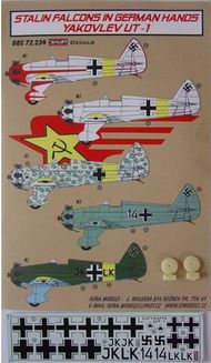 Stalin Falcons in German Hands Yakovlev UT-1 (Luftwaffe service) (designed to be used with Pavla kits) #KORD72234