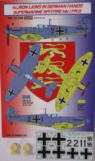 Albion Lions in German Hands Supermarine Spitfire Mk.I/Mk.1 PR.B (Luftwaffe) (designed to be used with AZ Model kits) #KORD72260