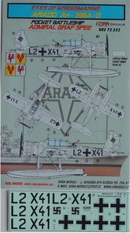 Arado Ar.196A-0 (ADMIRAL GRAF SPEE) (designed to be used with Airfix, Encore, Heller and Revell kits) #KORD72322