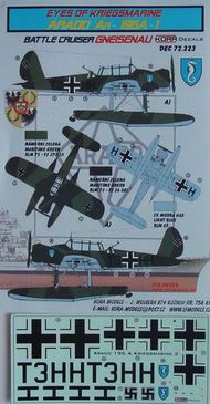  Kora Models  1/72 Arado Ar.196A-1 (GNIESENAU) (designed to be used with Airfix, Encore, Heller and Revell kits) KORD72323