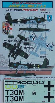  Kora Models  1/72 Arado Ar.196A-3/A-5 (PRINZ EUGEN) (designed to be used with Airfix, Encore, Heller and Revell kits) KORD72328