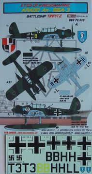 Arado Ar.196A-3 (Tirpitz German Battleship ) (designed to be used with Airfix, Encore, Heller and Revell kits) #KORD72330