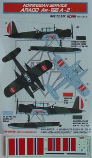 Arado Ar.196A-2 (Norwegian Service) (designed to be used with Airfix, Encore, Heller and Revell kits) #KORD72337