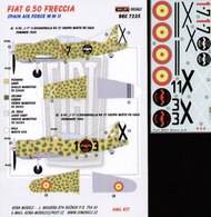  Kora Models  1/72 Fiat G.50 Spanish Air Force WWII. No 17 or 13 KORD7235