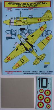 Airspeed AS.10 Oxford Mk.I (Belgium) (designed to be used with A Model kits) #KORD72354