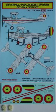  Kora Models  1/72 De Havilland DH.60G & DH.60M (designed to be used with A Model kits) KORD72356