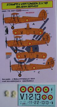 Stampe & Vertongen S.V.4b (Belgium) (designed to be used with Azur kits) #KORD72357