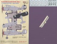 Gloster Gladiator Mk.I Lithuanian Air Force with resin propeller (designed to be used with Airfix, Encore, Frog, Heller, Matchbox, Novo, Pavla Models, Revell and Sword kits) #KORD7251
