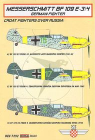  Kora Models  1/72 Messerschmitt Bf.109E-3/Bf.109E-4 (Croatian Air Legion) KORD7292