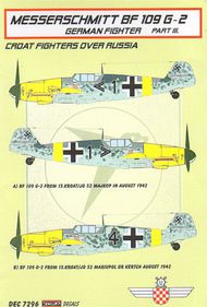  Kora Models  1/72 Messerschmitt Bf.109G-2 Croatian Air Legion Part 3. Includes resin wheels KORD7296