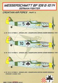 Kora Models  1/72 Messerschmitt Bf.109G-10/Bf.109G-14 Croatian Air Force Part 2 KORD7299