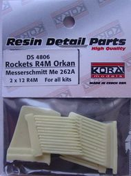 Kora Models  1/48 R4M Orkan with racks for Messerschmitt Me.262A 2x 12 rockets KORDS4806