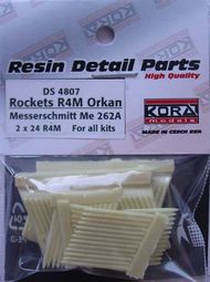 R4M Orkan with racks for Messerschmitt Me.262A 2x 24 rockets #KORDS4807