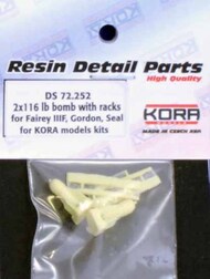  Kora Models  1/72 116lb bombs with racks for Fairey IIIF (2 pcs.) KORDS72252