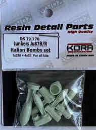 Junkers Ju.87B/R Picchiatello - Italian bombs set 1x250kg and 4x50kg #KORDS72270