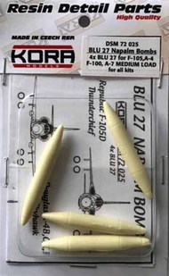  Kora Models  1/72 BLU 27 Napalm Bombs 'Medium Load' KORDSM7225
