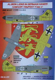  Kora Models  1/48 Hawker Tempest Mk.V in captured Luftwaffe markings KORMD48017