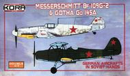 Messerschmitt Bf.109G-2 and Gotha Go 1Focke-Wulf Fw.190S-8 and Gotha Go.145A-1 (2 in 1)45A German Aircrafts in Soviet hands - Double kit. #KORPK72098