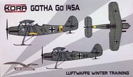  Kora Models  1/72 Gotha Go.145A Luftwaffe Winter Training on ski's KORPK72106