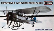 A&W SISKIN Mk.IIIDC Estonian Service on ski's (3x schemes) #KORPK72114