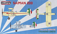  Kora Models  1/72 Saiman 200 Italian service (training units) KORPK72194