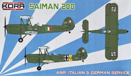  Kora Models  1/72 Saiman 200 ANR, Italian & German service KORPK72195