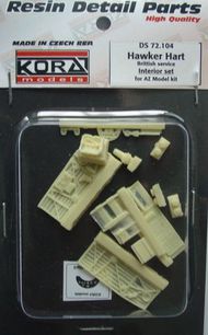  Kora Models  1/72 Hawker Hart British Interior set (designed to be used with AZ Model kits) KORS72104